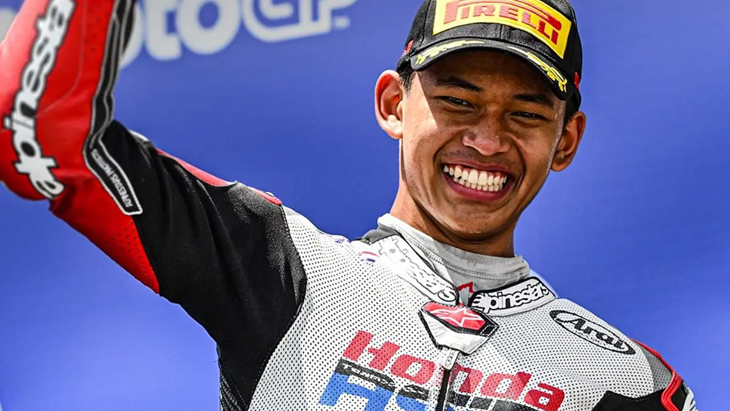 Veda Ega Pratama Ukir Sejarah, Jadi Pembalap Indonesia Pertama Naik Podium Moto3