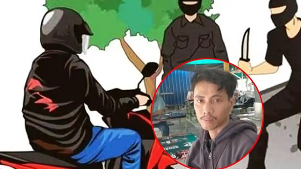 Driver Ojol Dibegal Bersenjata Parang di Depan Kantor Kejati Sumut