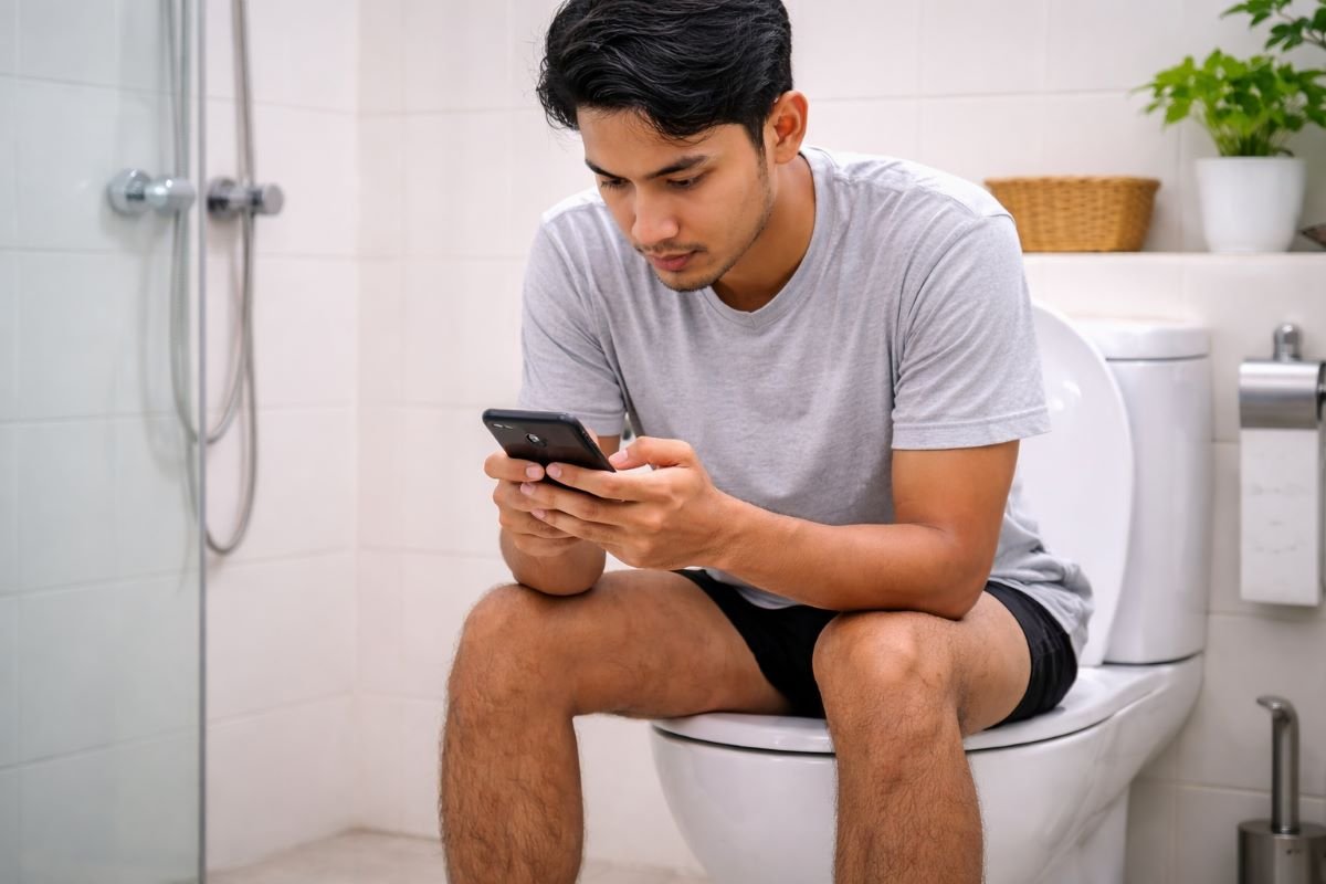 Peneliti Temukan Kebiasaan Main Ponsel di Toilet Berisiko Picu Ambeien 46 Persen Lebih Tinggi