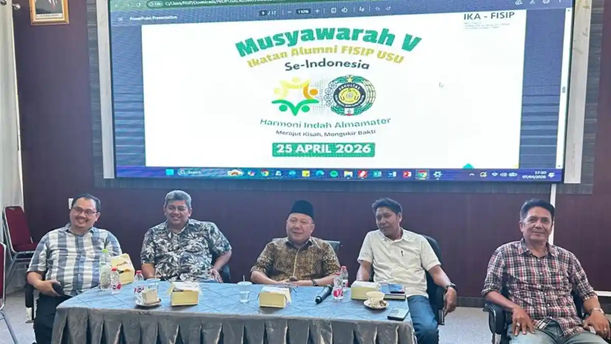 IKA FISIP USU Gelar Musyawarah V 25 April, Undang 13.000 Alumni Kembali ke Kampus