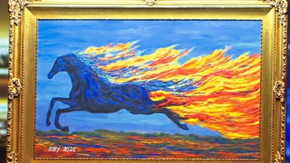 Hasil Lelang Lukisan “Kuda Api” Karya SBY Disalurkan sebagai Bansos Paskah di Gereja Jakarta Barat