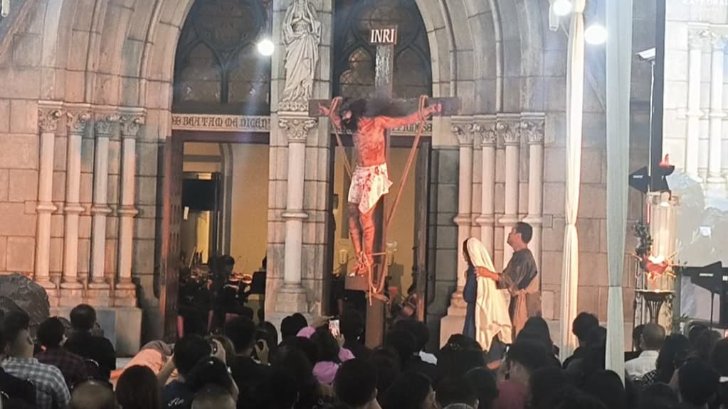 Gereja Katedral Jakarta Gelar Ibadah Jumat Agung dalam Tiga Sesi, Diawali Drama Musikal Jalan Salib Kreatif