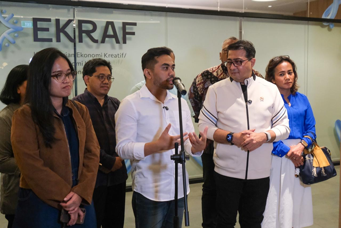 Menteri Ekraf Teuku Riefky Terima Amsal Sitepu, Susun Pedoman Lindungi Pegiat Kreatif dari Jerat Hukum